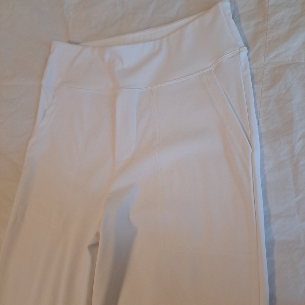 G4free Pants Women White Sz S 31" Inseam EUC Flat Front - Picture 4 of 8